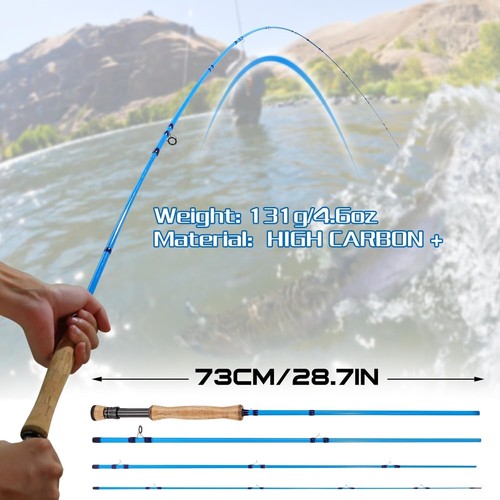 Optimize Your Cast with 9ft Fly Fishing Rod - Impeccable IM8 Carbon Performance - Picture 8 of 10