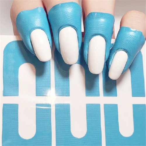 10PCS Anti-splash U-shape Nail Form Fingerprint Stickers For Nail Art - Picture 4 of 9