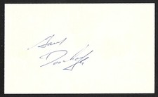 Gary Dornhoefer ( Debut 1963 ) BRUINS FLYERS SIGNED AUTOGRAPH AUTO 3x5 INDEX COA