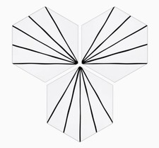 45 PCS 6"x7" Peel and Stick Backsplash Tile Stickers, Flower Self-Adhesive