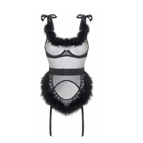 Agent Provocateur Netania Black Playsuit AP2 Small NWT