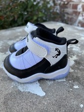 Shaq Baby Boys Ice Bottom Retro Basketball Sneaker Size 3 White Black