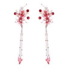Chinese Style Hairpins Hair Clip Pearls Decor Non-slip Party Bridal Headwear
