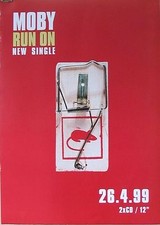 ALBUM POSTER~Moby Run On 1999 From Play 30x30" Original UK Import NOS Band Promo