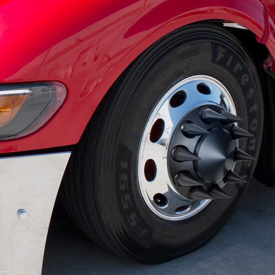 (Set/60) Black Spike Lug Nut Covers 33mm ThreadOn (43/4" Tall) 60Pack eBay