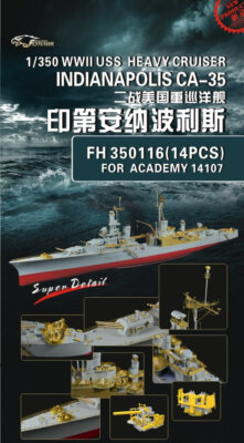 Flyhawk PE 1/350 WWII USS Indianapolis CA-35 for Academy 14107