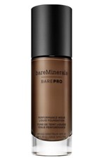 NIB bareMinerals Barepro Performance Wear Liquid Foundation SPF20 Cocoa 30