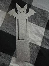 Bat Glitter Bookmark