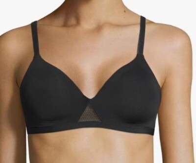 Hanes Oh So Light Comfort Wirefree Bra - Seamless, Tag-Free With Removable Foam Cups