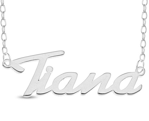 Tiana Name Plate Necklace Pendent 