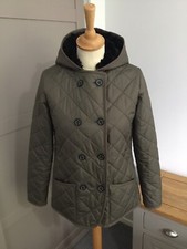 Mackintosh Scotland Quilted Fur Lined Jacket Size Uk 6-8 Ladies Ex Con