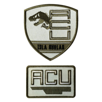 Isla Nublar Jurassic ACU Security Division Hook Patch[2pc Bundle-MTJ4,MTJ1]