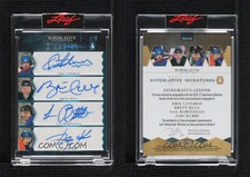 2020-21 Leaf Lindros Hull Robitaile Kurri Signatures 4 Auto 4/5 Autograph