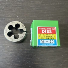 9/16-20 Round Screw Adjustable Type Split Die, LH Thread, HSS by MDX