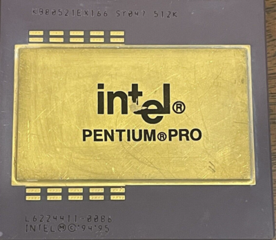 Vintage Intel Pentium Pro KB80521EX166 SY047 512K Processor for