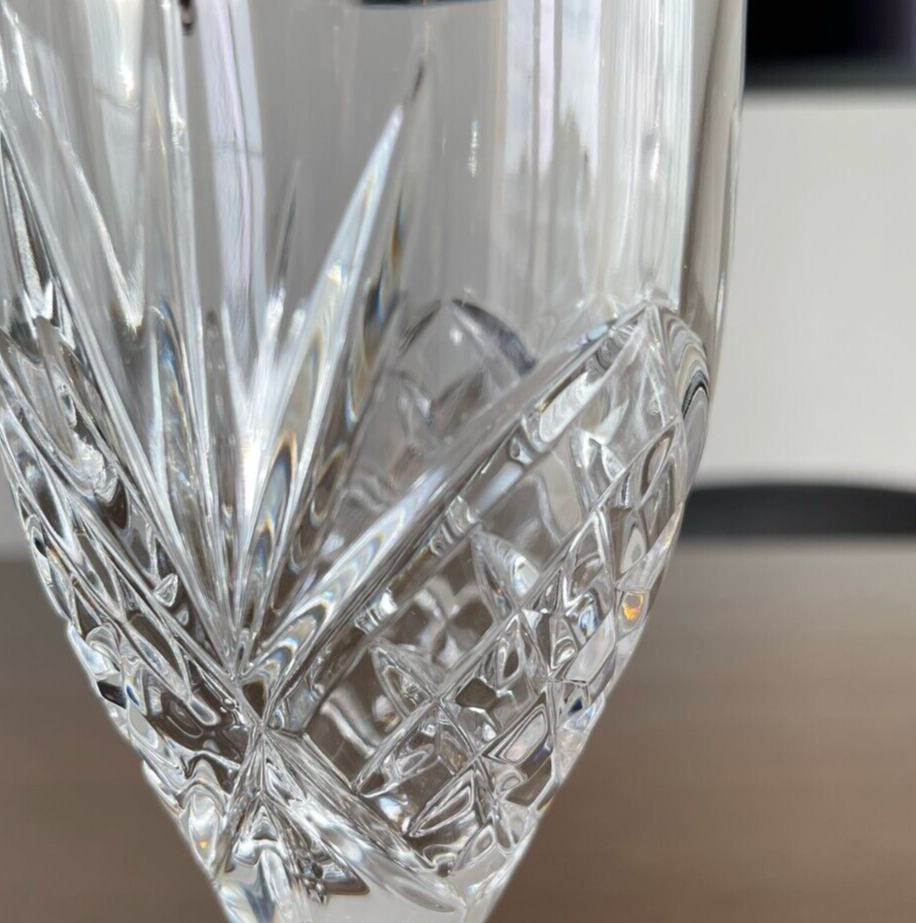 Royal Doulton Crystal Cicant Canterbury Wine Glasses and Wine