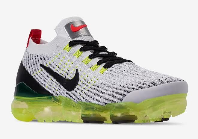 vapormax flyknit neon