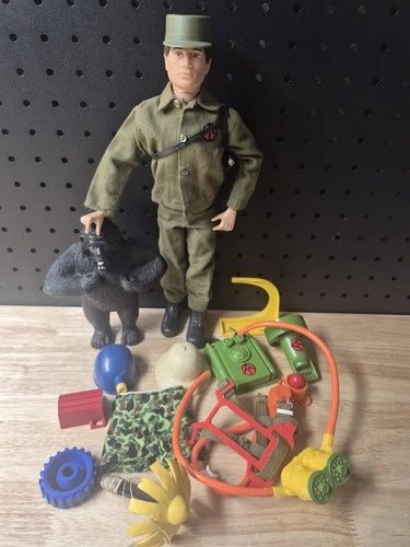 Vintage 1970's 12" GI Joe Figure With  Clean Accessories From Random Sets.