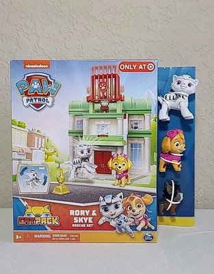 Nickelodeon PawPatrol  RORY & SKYE Rescue Set Catpack By Spin Master New
