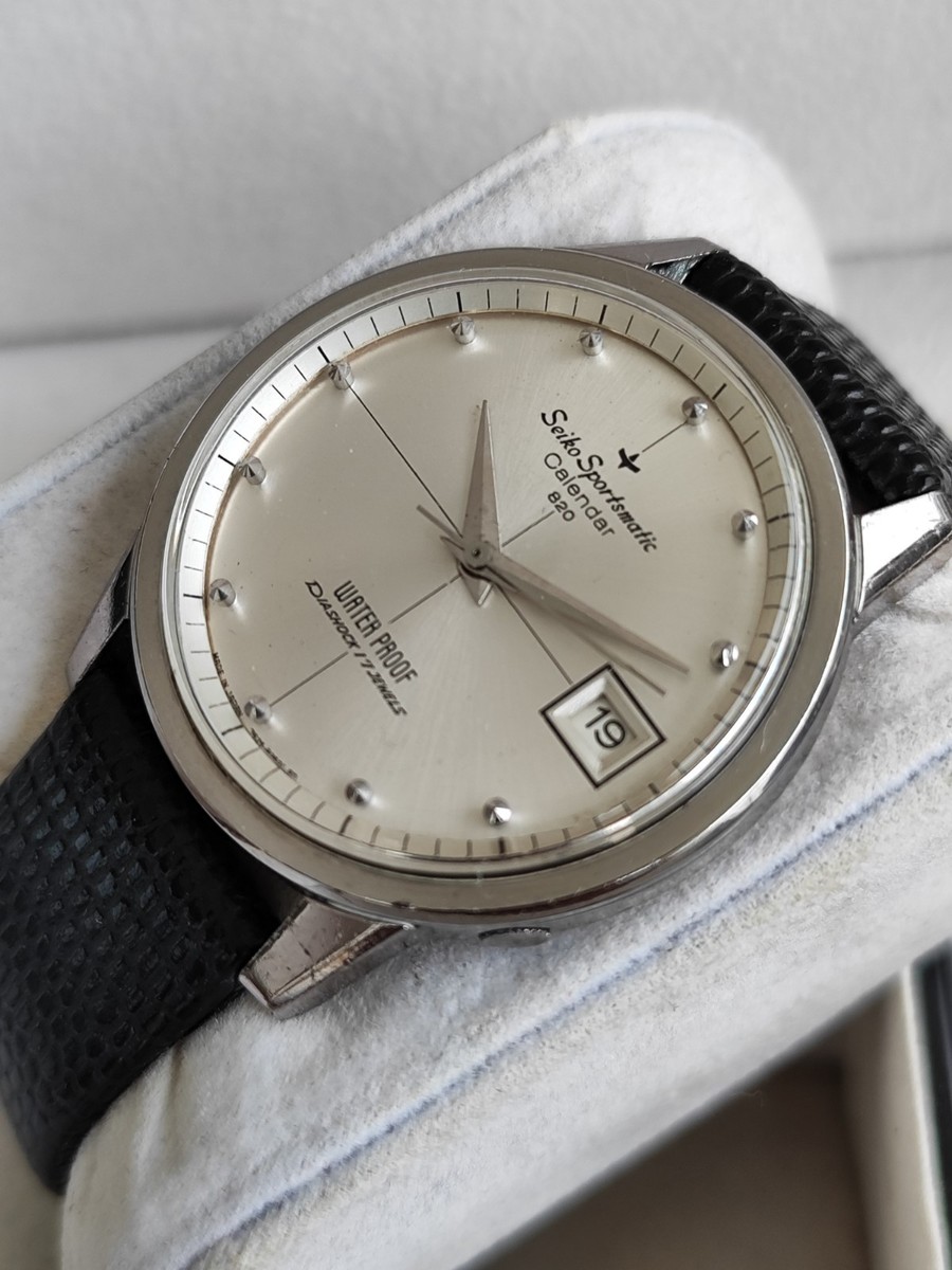 Seiko sportsmatic calendar 820 vintage watch for men automatic