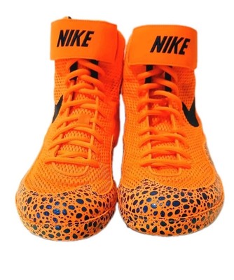 Mens Nike Inflict SE OLY 'Safari' Orange Wrestling Shoes Size 8 Professional