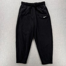 Nike Sportswear Essentials Fleece Curve Sweatpants Women Small Black Active Cozy