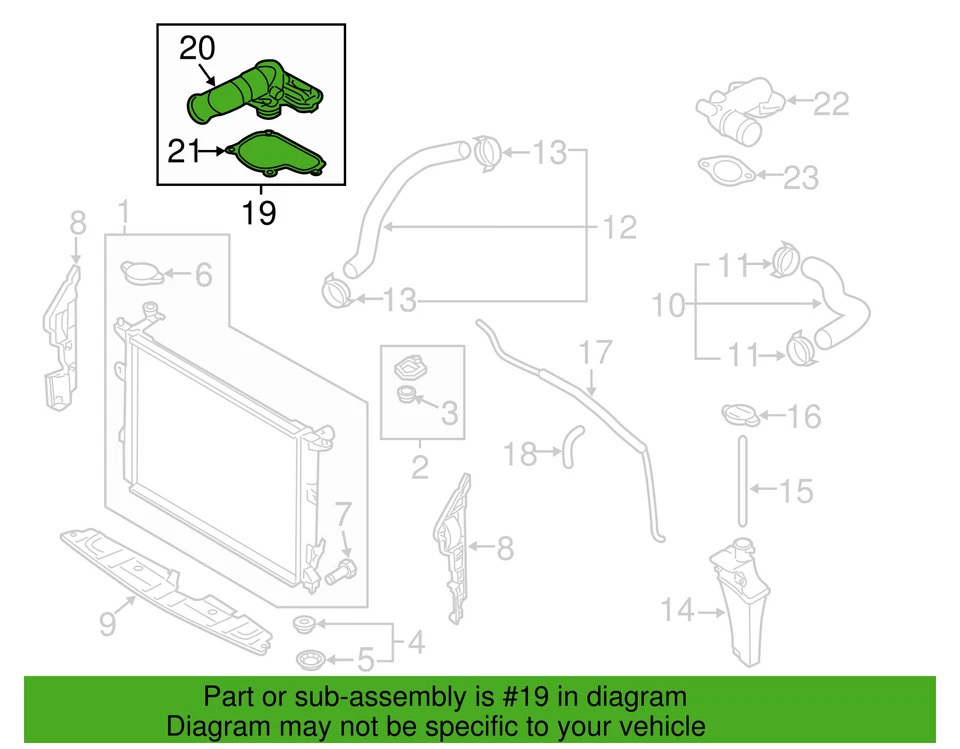 正品 原始设备制造商 现代 起亚 恒温器 25600-3F300 Genesis Equus Borrego V8 09-14 — 第 2/2 张图片