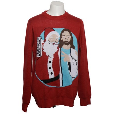 Tipsyelves, Weihnachtspullover, Größe: L, Rot/Mehrfarbig, Acryl, Print #R5W