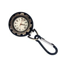 Outdoor Hiking Climbing Alloy Backpack Clip-on Carabiner Quartz Pocket Watch ll