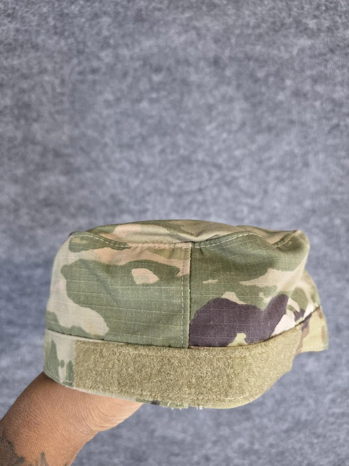 Gorra del Ejército de los Estados Unidos Gorra de Patrulla Ajustada para Hombres 7 3/8 OCP Camuflaje Táctico Ripstop Foto 4 de 4