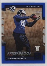 2017 Panini Donruss Rookies Press Proof Blue Gerald Everett #392 uu6