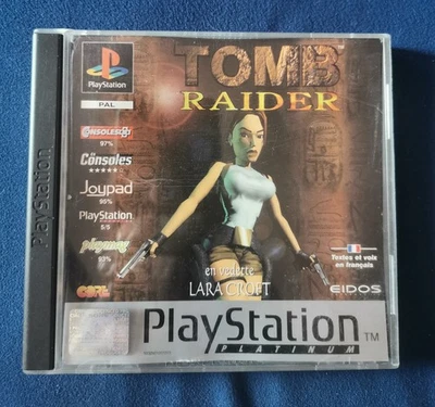 Tomb Raider PS1 PlayStation Platinum Bon État - Photo 1/4