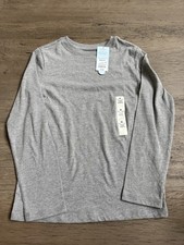New NWT Boys Cat and Jack GREY GRAY Long Sleeve shirt Size M 8/10