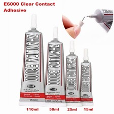 E6000 Industrial Strength Adhesive Glue Large Tube for Jewelry Beading and DIY