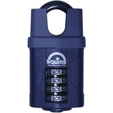 Squire Combination Padlock 4-Wheel Closed Shackle 40mm