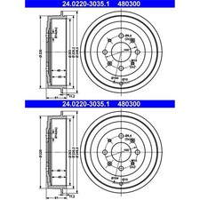 Tambour de frein Fiat PUNTO EVO