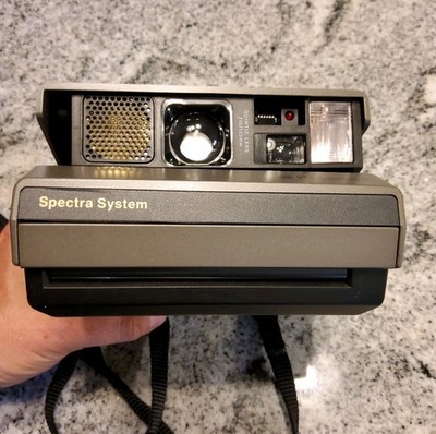 Vintage Polaroid Spectra System Instant Film Camera, Made In UK