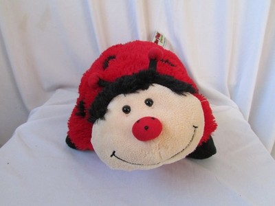 2010 Pillow Pets Pee Wee Ladybug 11  Red Black MS Lady Bug Soft Stuffed Plush