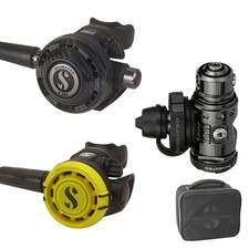 SF-1: Scubapro MK19 EVO Black Tech Atemreglerset mit G260 Carbon BT & R105 Octo