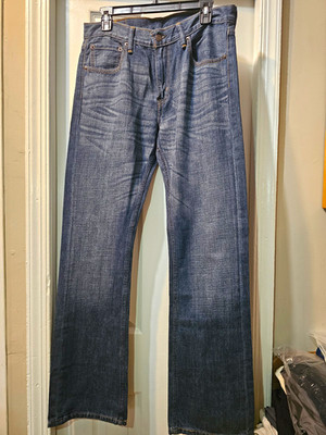 Men s Levi s 527 Bootcut Blue Denim Jeans Medium Wash 5-Pocket Zip Fly