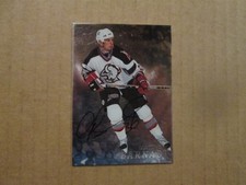 NHL Buffalo Sabres Matthew Barnaby Vintage 1998-99 Team Logo Autographed Card