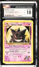 CGC 10 GEM MINT Sabrina's Gengar 29/132 Gym Challenge Pokemon Card