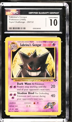 Sabrina's Gengar (Unlimited) graded CGC 10 for sale on eBay