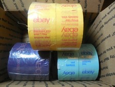 6 Rolls COLOR eBay Branded Logo BOPP Shipping Tape 75 yards x 2 " Priority Mail