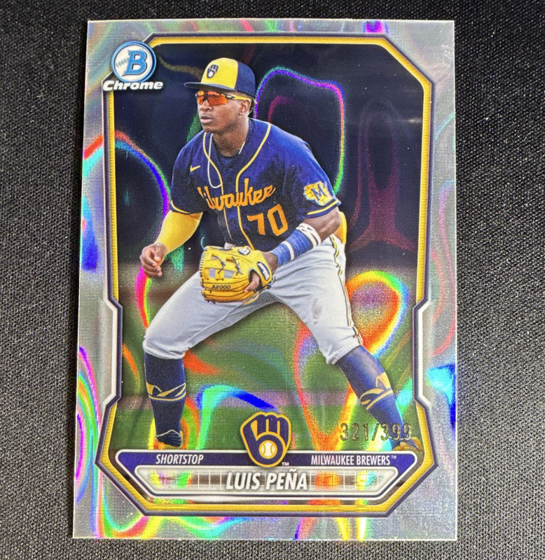 Topps 2025 Bowman Chrome Luis Peña Lava Refractor /399 #BCP-120