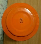 Vintage Japan Orange With Black Trim Enamelware Teapot With Lid Clean Inside — photo 10