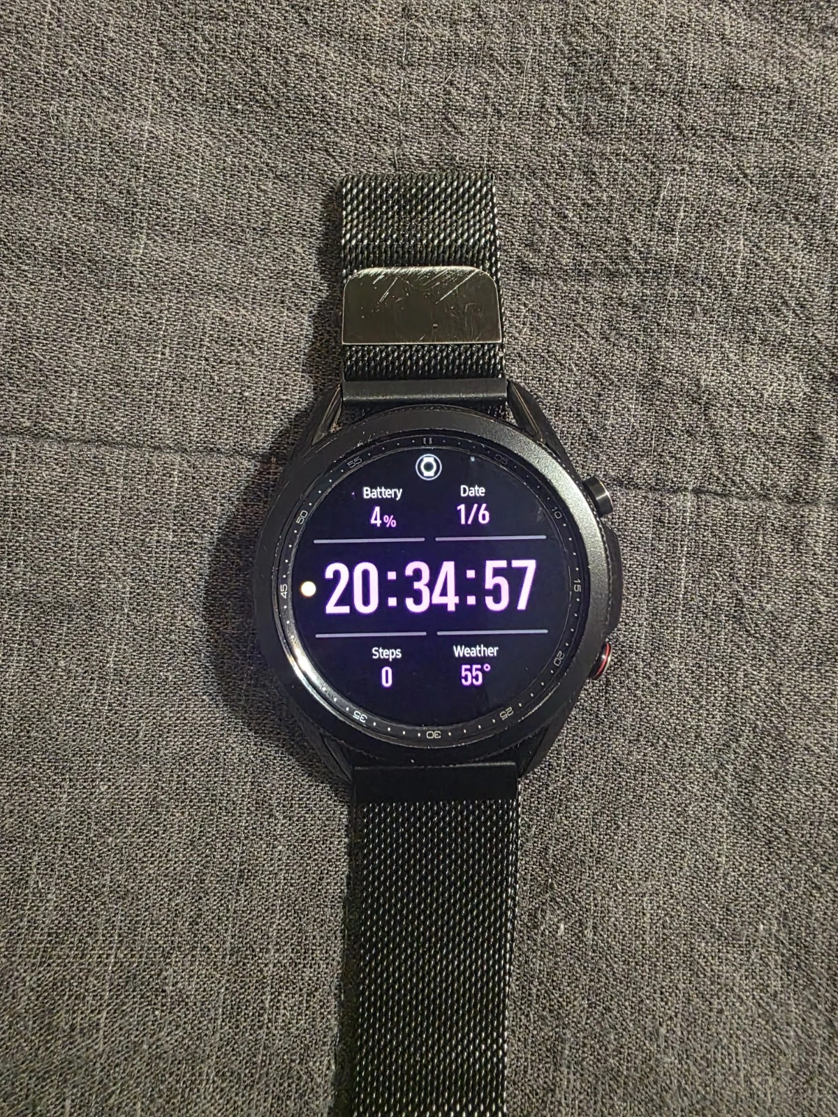 Samsung Gear S3 Frontier 46mm Stainless Steel Black Band