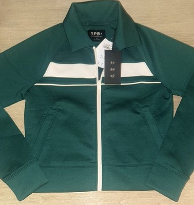 NWT Abercrombie Fitch Women s XS Full Zip Sweatshirt Track Jacket YPB NeoKnit