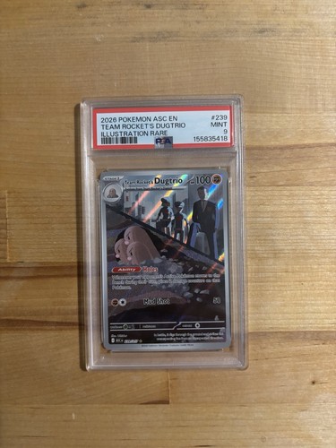 Team Rocket's Dugtrio graded PSA 9 for sale on eBay