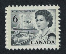 Canada Queen Elizabeth 6c Black 2 phosphor bands 1967 MNH SG#607p